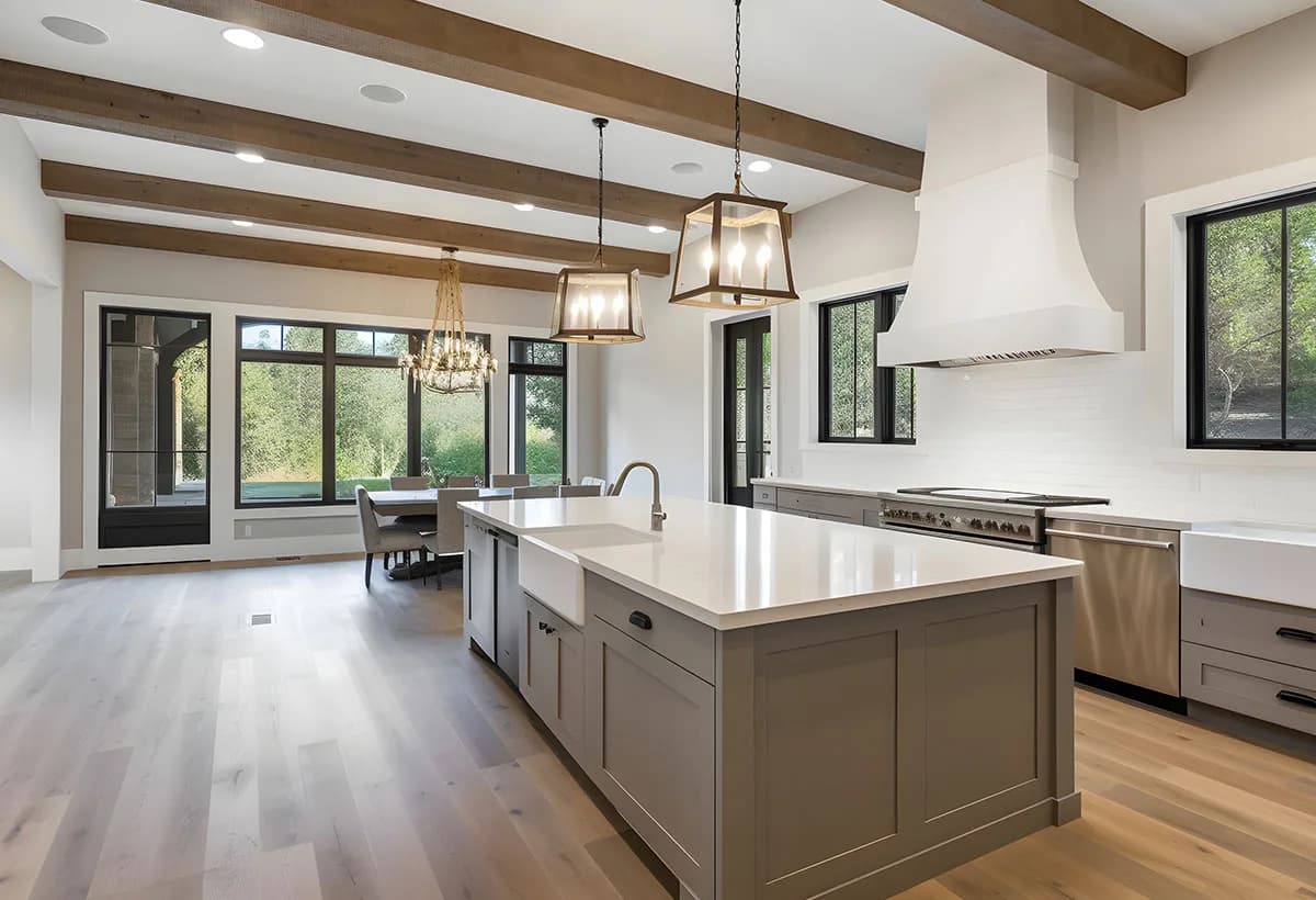 Kitchen remodel with quartz countertops