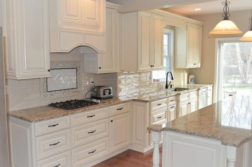Cream painted inset kitchen