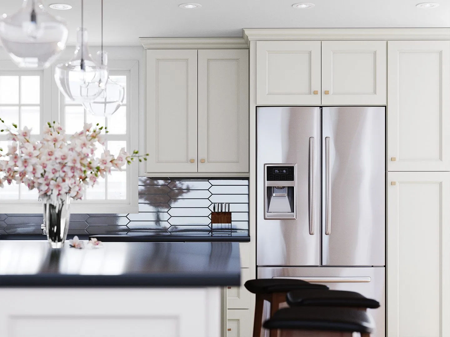 Townplace crema cabinet detail
